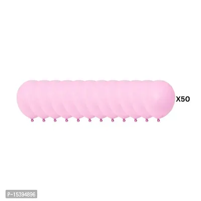 Khushbu Enterprises Pastel Pink Balloon For Birthday Theme Party Decoration-thumb2