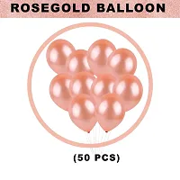 Khushbu Enterprises Metallic Rosegold Balloon For Birthday Theme Party Decoration-thumb1