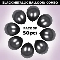 Khushbu Enterprises Black Balloon For Birthday Theme Party Decoration-thumb1