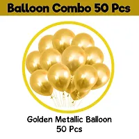 Khushbu Enterprises Metallic Gold Balloon For Birthday Theme Party Decoration-thumb1