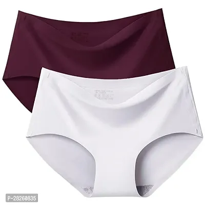 Elegant Nylon Solid Panty For Women- Pack Of 2