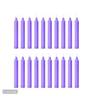 Classy Wax Candles- 20 Sticks,Lavender-thumb0