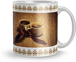 Stylish Designer Ceramic Printed Coffee Mug For Gift (325 ml)-thumb1