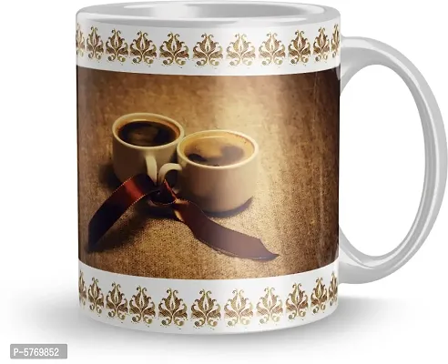 Stylish Designer Ceramic Printed Coffee Mug For Gift (325 ml)-thumb2