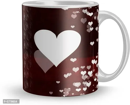 Stylish Designer Ceramic Printed Coffee Mug For Gift (325 ml)-thumb0