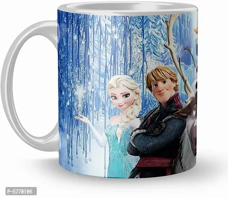 Stylish Designer Ceramic Printed Coffee Mug For Gift (325 ml)