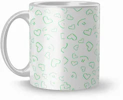 Ceramic White Printed Coffee Cup For Gift-thumb1