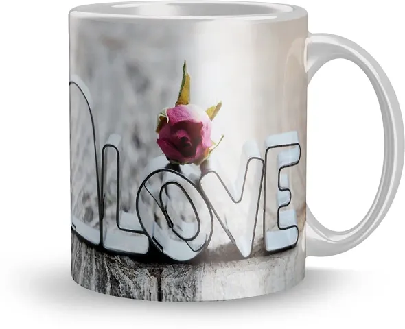 Love Theme Ceramic Mugs
