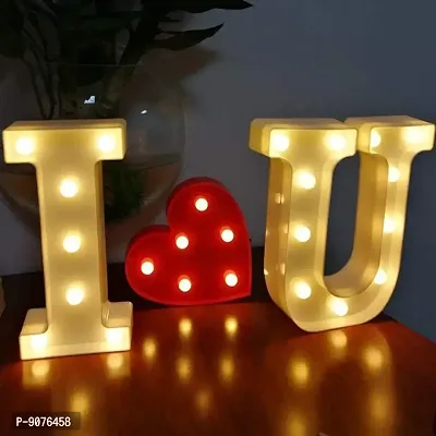 Enjoy LED Marquee Neon Love Light Sign for Decoration Decor Walls Hanging, Love Anniversary, Marriage Anniversary (I Love U)-thumb0