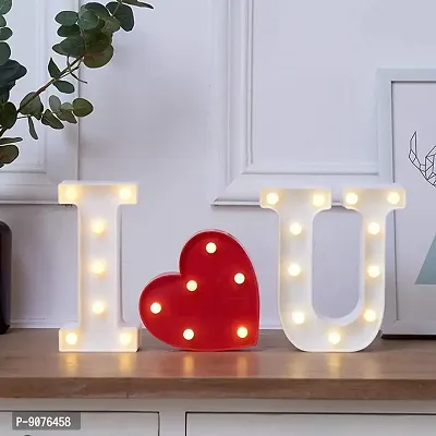 Enjoy LED Marquee Neon Love Light Sign for Decoration Decor Walls Hanging, Love Anniversary, Marriage Anniversary (I Love U)-thumb2