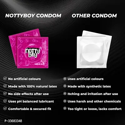 NottyBoy 4IN1 Extra Time, Dotted, Ribbed And Bubblegum Flavor Condom Pack Of 2-thumb3