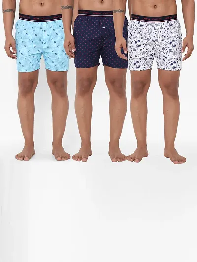 Comfortable Regular Fit Boxers For Men ( Pack Of 3 )