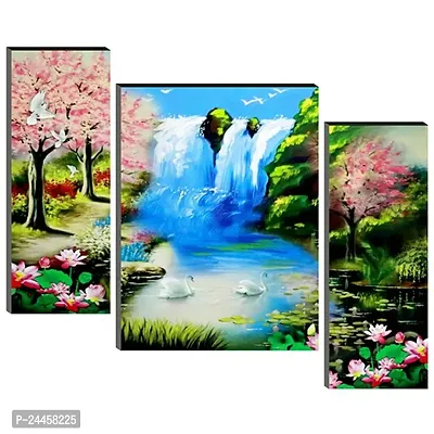 Immersive Impressions Captivating Wall Paintings for Every Room Pack Of 3