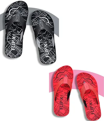 LEACO Men's Comfort Flipflop Combo - Set of 2 by FLIP X | Premium and Stylish