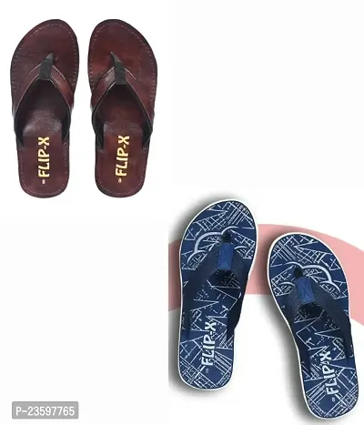 LEACO Men's Slippers Combo of 2 - Unleash Supreme Comfort and Style | Soft Padded | Anti Slippery | Premium Design | Extra Durable-thumb3