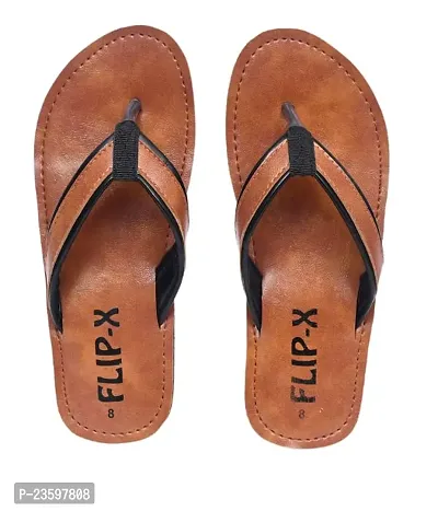 LEACO Men Slippers By Flip X - Leatherette Comfortable, Stylish, Durable, Non-Slip Slippers For Men.-thumb0