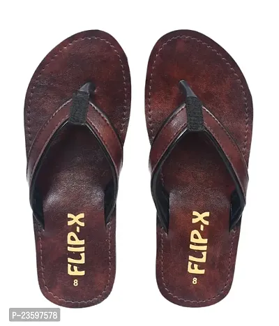 LEACO Men Slippers By Flip X - Leatherette Comfortable, Stylish, Durable, Non-Slip Slippers For Men.-thumb0