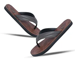 Flip X New Faux Leather Constrast Men FlipFlop - Latest Design With Ultimate Comfort and Durablity.-thumb3