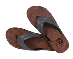 Flip X New Faux Leather Constrast Men FlipFlop - Latest Design With Ultimate Comfort and Durablity.-thumb2