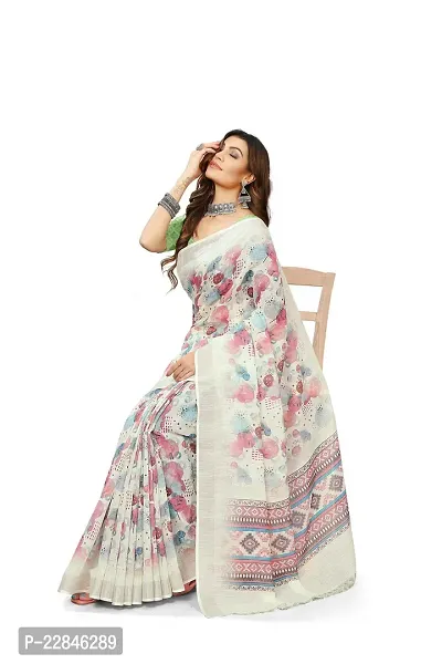 Attractive Chanderi Cotton Saree with Blouse piece