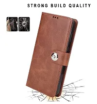 Flip Cover for RealMe P1 5G  (Brown)-thumb1