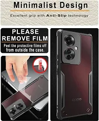 Back Cover for OPPO F25 Pro 5G  (Transparent, Grip Case, Silicon, Pack of: 1)-thumb1