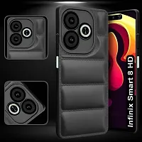 Back Cover for Infinix Smart 8 HD  (Black, Dual Protection, Puffer, Silicon, Pack of: 1)-thumb2