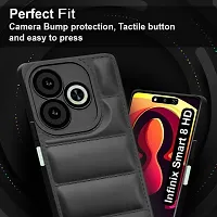 Back Cover for Infinix Smart 8 HD  (Black, Dual Protection, Puffer, Silicon, Pack of: 1)-thumb4