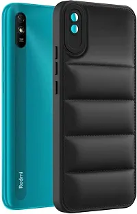 Back Cover for MI Redmi 9A , MI Redmi 9i   (Black, Dual Protection, Silicon, Pack of: 1)-thumb2