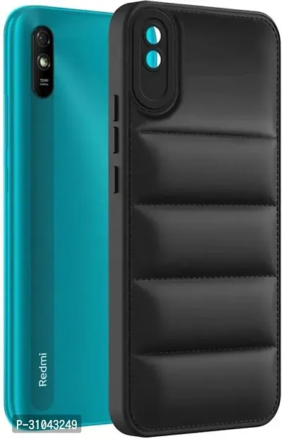 Back Cover for MI Redmi 9A , MI Redmi 9i   (Black, Dual Protection, Silicon, Pack of: 1)-thumb3