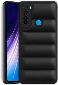 Back Cover for  Redmi Note 8 Protection Black Puffer Protective Case  (Black, Camera Bump Protector)-thumb2