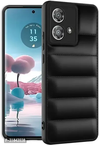 Back Cover for Moto Edge 40 5G Protection Black Puffer Protective Case  (Black, Camera Bump Protector)