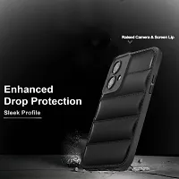 Back Cover for Moto Edge 40 Neo 5G  Protection Black Puffer Protective Case  (Black, Camera Bump Protector)-thumb1