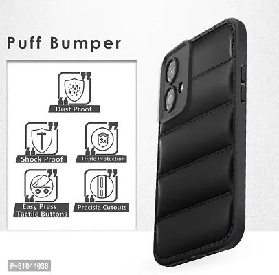 Back Cover for Moto Edge 40 Neo 5G  Protection Black Puffer Protective Case  (Black, Camera Bump Protector)-thumb5