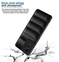 Back Cover for Motorola Moto G04  Protection Black Puffer Protective Case  (Black, Camera Bump Protector)-thumb3