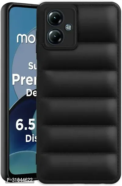 Back Cover for Motorola G14  (Black, Puffer, Silicon, Pack of: 1)-thumb2