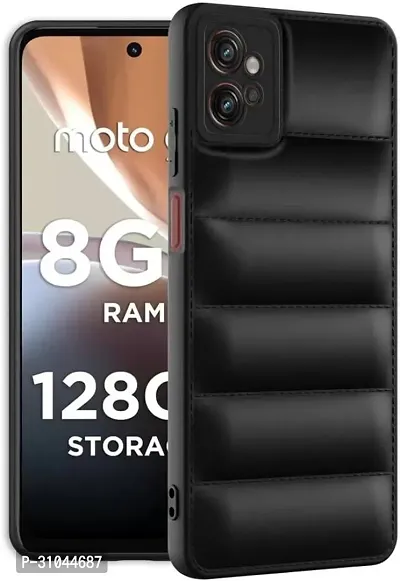 Back Cover for Motorola G32  (Black, Puffer, Silicon, Pack of: 1)