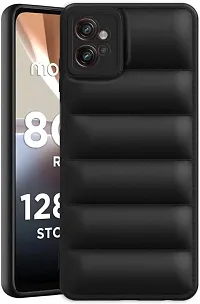 Back Cover for Motorola G32  (Black, Puffer, Silicon, Pack of: 1)-thumb1