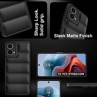 Back Cover for Motorola G34 5G  (Black, Puffer, Silicon, Pack of: 1)-thumb1