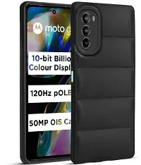 Back Cover for Motorola G82 5G  (Black, Puffer, Silicon, Pack of: 1)-thumb1