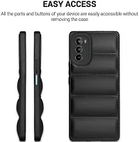 Back Cover for Motorola G82 5G  (Black, Puffer, Silicon, Pack of: 1)-thumb3