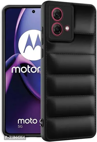 Back Cover for Motorola G84 5G  (Black, Puffer, Silicon, Pack of: 1)