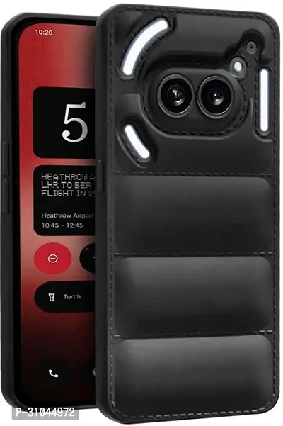 Back Cover for Nothing Phone 2A  (Black, Puffer, Silicon, Pack of: 1)-thumb0