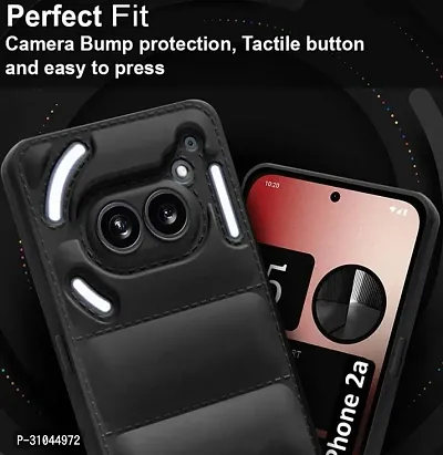 Back Cover for Nothing Phone 2A  (Black, Puffer, Silicon, Pack of: 1)-thumb3