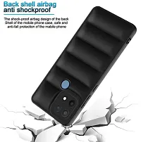 Back Cover for Oppo A15   (Black, Puffer, Silicon, Pack of: 1)-thumb3