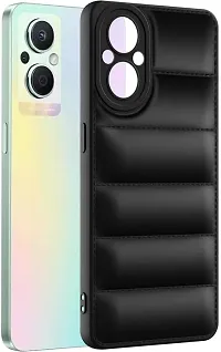 Back Cover for Oppo F25 pro 5G   (Black, Puffer, Silicon, Pack of: 1)-thumb3