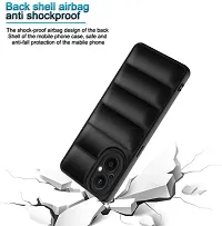 Back Cover for Oppo F25 pro 5G   (Black, Puffer, Silicon, Pack of: 1)-thumb2