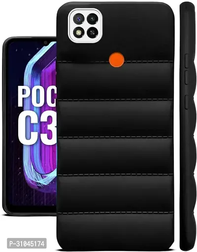 Back Cover for Poco C31  (Black, Puffer, Silicon, Pack of: 1)-thumb4