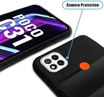 Back Cover for Poco C31  (Black, Puffer, Silicon, Pack of: 1)-thumb2