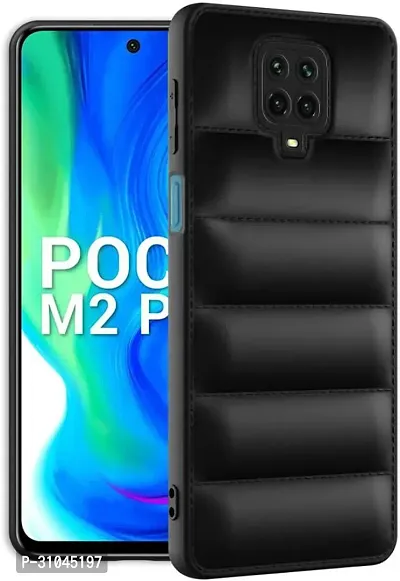 Back Cover for Poco M2 Pro ,Mi Note 9 Pro , Mi Note 9 Pro Max   (Black, Puffer, Silicon, Pack of: 1)